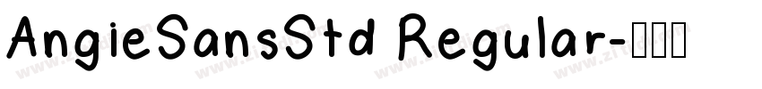 AngieSansStd Regular字体转换